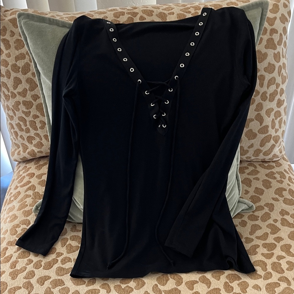Boutique in Calabasas California Midnight Black top.